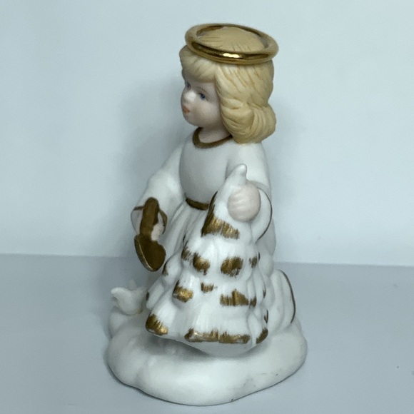 Vintage Angel Golden Halos Nurturing Natalie Porcelain Figure Bronson 1996 - Picture 3 of 14